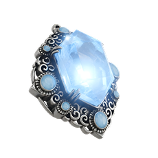 Silver ring with moonstone — Gems Gallery collection
